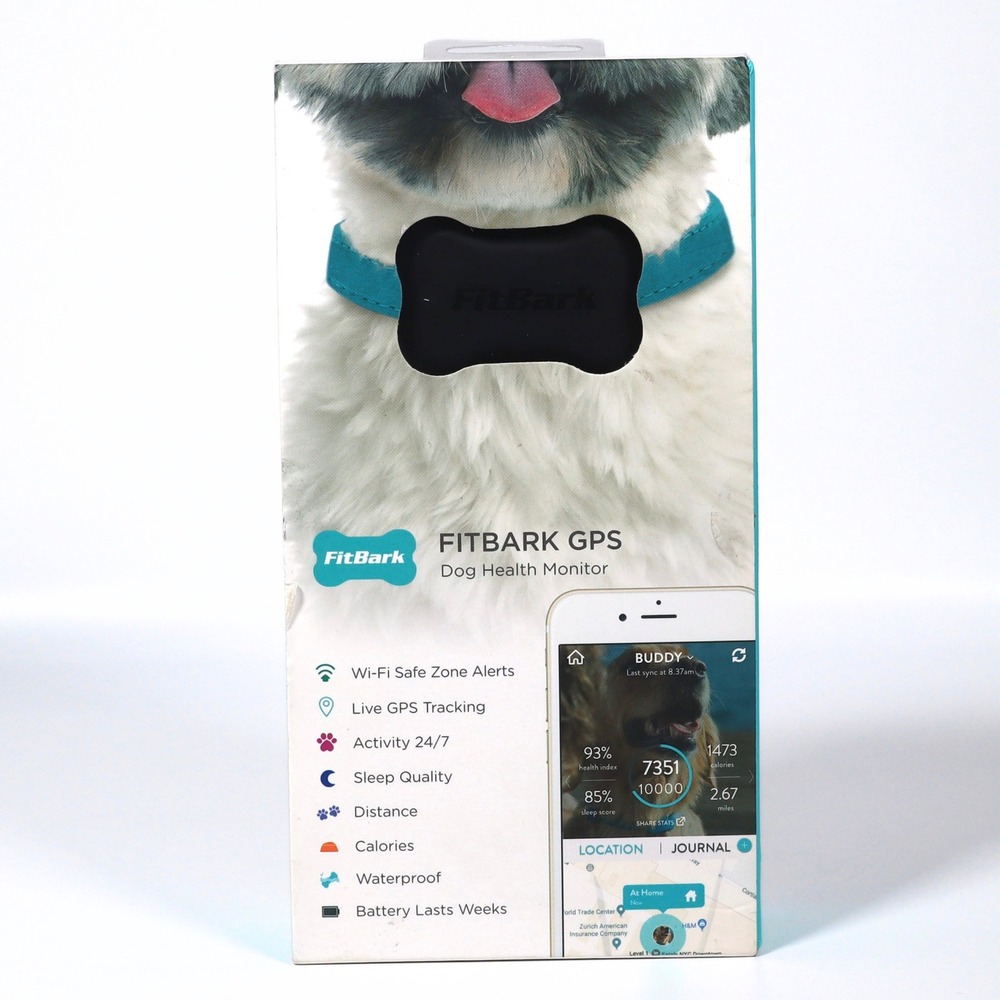 FitBark GPS Dog Tracker Health Location Smart Collar 7001025 Black‎ Open Box⁠